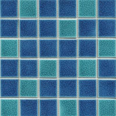 China Alkali Resistance Swimming Pool Building Material Mosaic Porcelain Glass Tile Stone Mesh Mosaic Front House Exterior Tile for sale