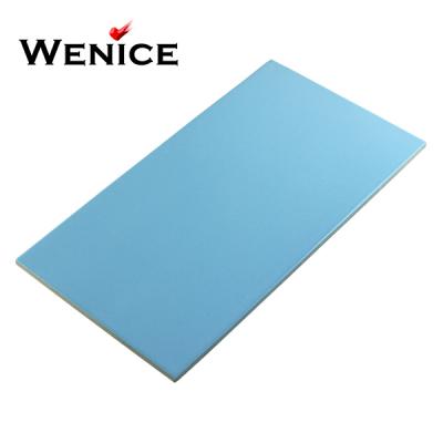 China Rustic Tiles Wholesale Top Grade Gloss Finished Porcelain Pool Tile Blue for sale