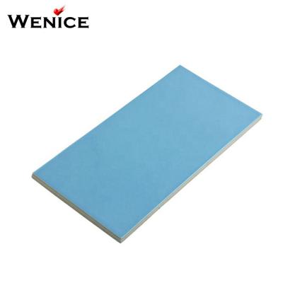 China Ceramic Rustic Tiles Cheap Price Sky Blue Tiles For Swimming Pool Made In Porcelain for sale