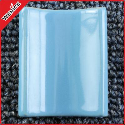 China Glazed metal tiles hot sale swimming pool bullnose tile for sale