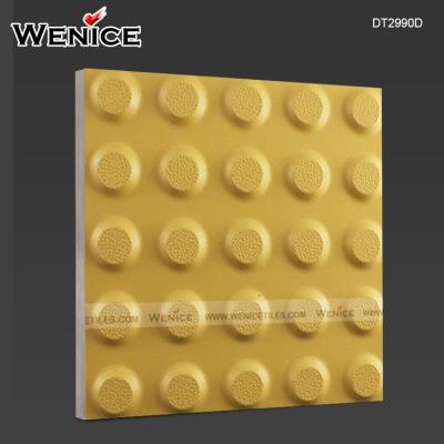 China Outdoor Tiles New Product Distributor Wanted Yellow Ceramic Tactile Floor Tile On Blind Road for sale