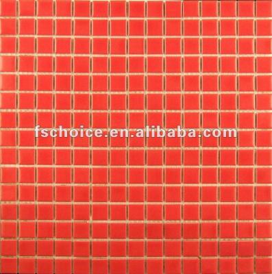 China Interior Tiles Decor Red Ceramic Tiles For Swimming Pool for sale