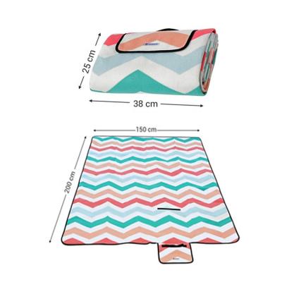 China Picnic Dinner Mat Picknickdeck Heat-Insulated Warm Camping Mat Outdoor Dining Woven Beach Blanket Cotton Picnic Waterproof Blanket Carry for sale