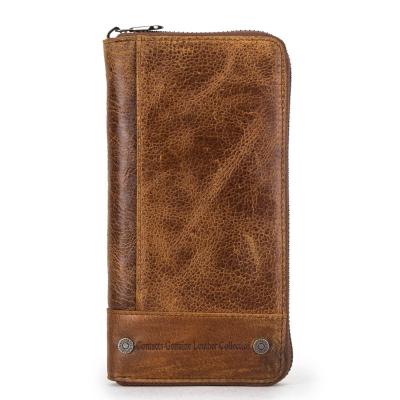 China Factory Travel Daily Life Retro RFID Luxury Genuine Leather Wallet Hot Selling Wholesale Low Card For Men for sale