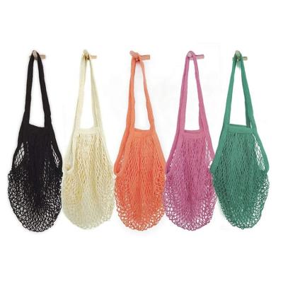 China Mesh Bag Accept Custom Drawstring Mesh Beach Fruit Bag Vegetable Bag Cotton for sale