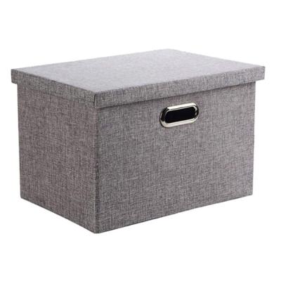 China Amazon Oxford Fabric Storage Box Viable Gray Hot Selling Custom Storage Boxes And Bins for sale