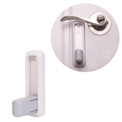 China Prevent Children From Opening Door Child Safety Door Locks Lever Handles Hardware Set For Children for sale