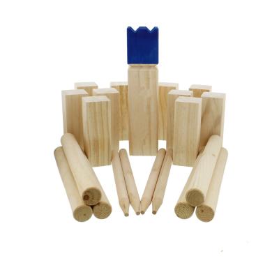 China Wooden Toy Kubb Game Set 21-Piece Yard Throwing Fun for sale