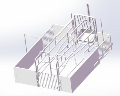 China Farms Stainless Steel Plastic Cast Iron Farrowing Crates Pig Farming Low Price Farrowing Crate for sale