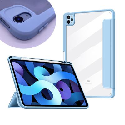 China Perfect Protection 10.2 Inch Case For iPad 7th / 8th Generation Case With Leather Transparent Soft Back Case for sale