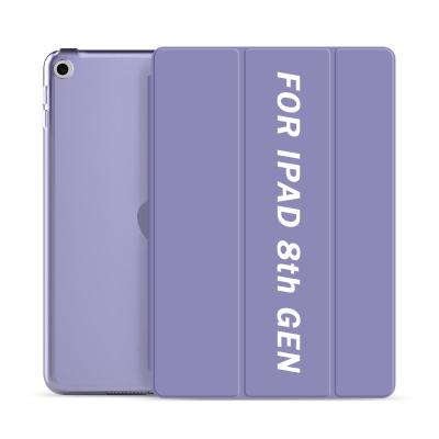 China 2020 Fashionable Slim Smart Flip Hard Back Case Cover Triple For Apple iPad 7th Generation 10.2