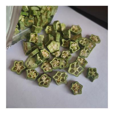 China Hot Selling Cat / Dog China Manufacture Quality Freeze Dried Price Frozen Okra For Pets for sale