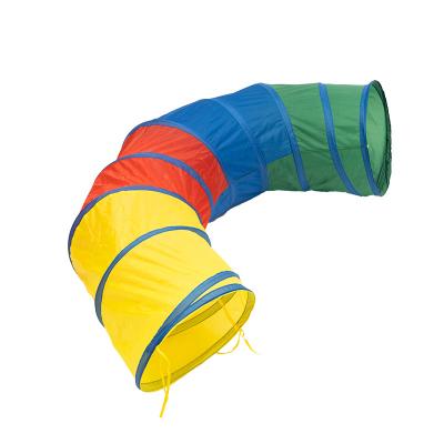 China Easy Foldable Kids Play Tent Kids Tunnel Crawling Tube Baby Toys Rainbow Burrow Tunnel Tent for sale