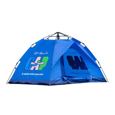 China OEM 2-4 Person Two Doors Various Colors Tent Easy Foldable Beach Tent Customized Outdoor Camping Moutain Tent Windproof for sale