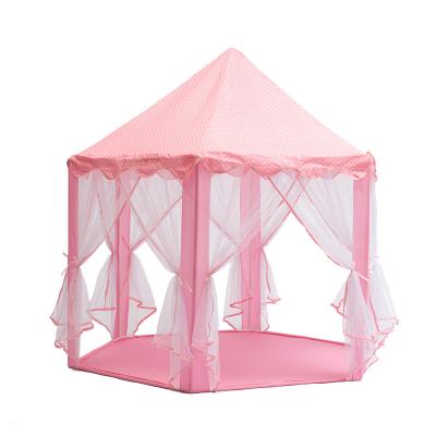 China Soft Princess and Prince Kids Castle Toy Tent Children's Theater House Toy Indoor Outdoor Games Curtain for sale