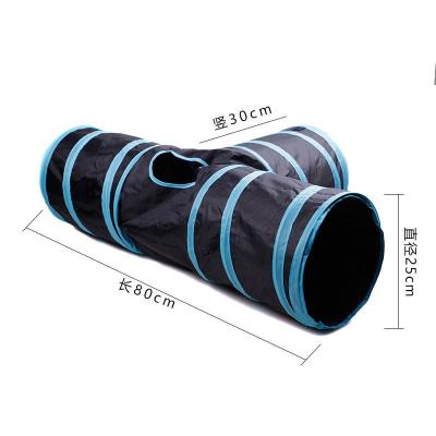 China Cat Tunnel Collapsible Pet Play Viable Toy Tunnel with Ball Tube Fun for Cat Dog Rabbits Kittens for sale