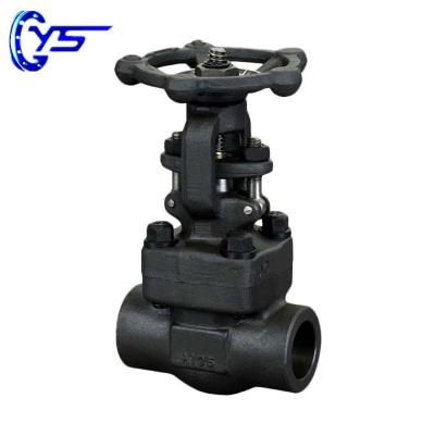 China General High Pressure Forged Steel Straight Flow Welded Forged Steel Gate Valve for sale