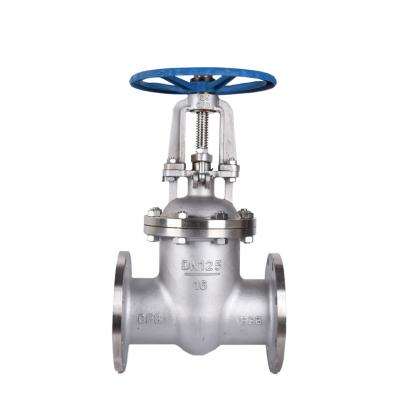 China Flanged Gate Valve By PN40 Up Stem PN16 PN25 General Price Best Quality With Hand Wheel For Nitric Acid for sale