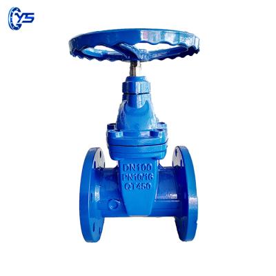 China Competitive Price Russia Gost PN16 Water Resilient 4 Inch Ductile Iron Seat Gate Valve for sale