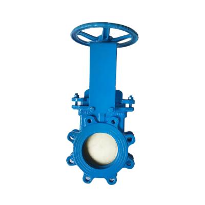 China Ductile Iron Disc Manual Ductile Iron Knife General Wafer Type Gate Valve With Low Price for sale