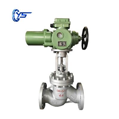 China General GOST J941H-16C / J941H-25C Cast Steel Flanged Actuator Electric Globe Valve For Water And Oil for sale