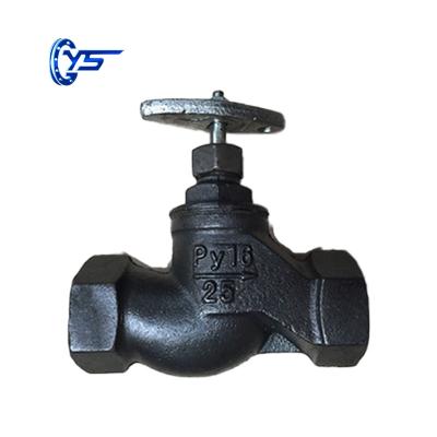 China J41F-16 Globe Gray Cast Iron Body And Hood Soft Seal Manual Globe Valve for sale