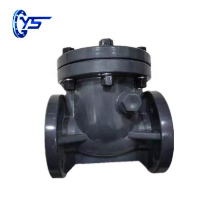 China General UPVC PVC Swing Check Valve Flange End for sale