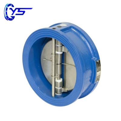 China General Wafer Plate Cast Iron Double Butterfly Hydraulic WaferCheck Valve With Price List for sale