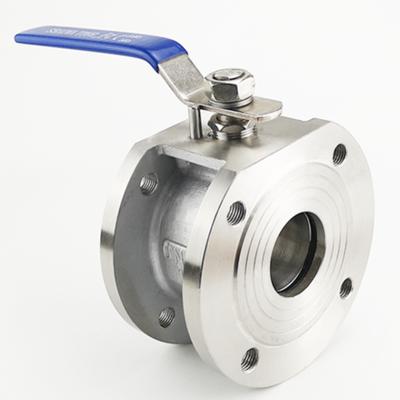 China General Thin Type Stainless Steel Wafer Ball Valve With Handle for sale