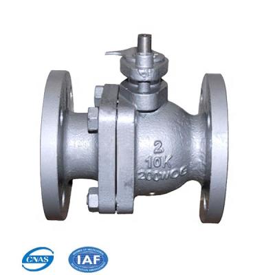 China WCB General Standard GOST JIS 10K 20K METECH 3000WOG 2000 Two Piece Ball Valve for sale