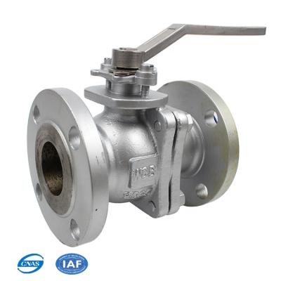 China 6 Inch 2pc General Floating Stainless Steel Manual Flanged SS Ball Valve for sale