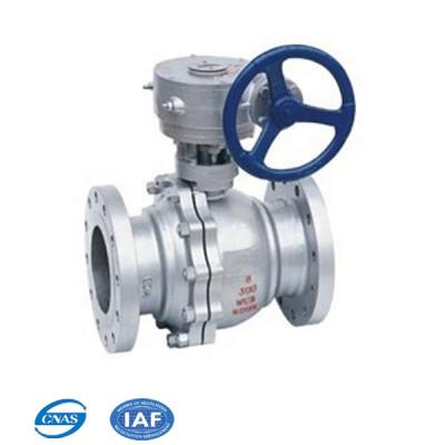 China General wcb A216 side entry floating Q41F-16c ball valve with gearbox for sale