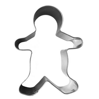 China Sustainable Gingerbread Man Cookie Cutter Stainless Steel Cookie Mold for sale