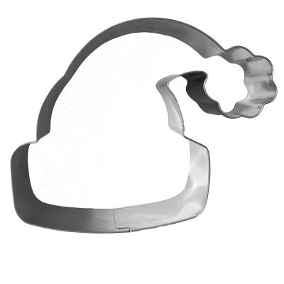 China Sustainable Cookie Cutter Santa's Stainless Steel Hat Mold for sale