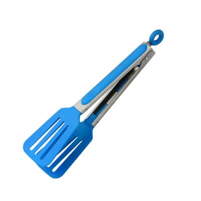 China Durable Nylon Stainless Steel Food Tongs For Kitchen Cooking BBQ for sale