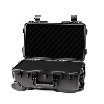 China L212#X Portable Rolling Waterproof Carrying Hard Plastic Tool Box with Wheels and Foam for Dji Drone Camera Equipment Case for sale