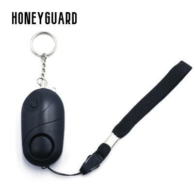 China Manufacturer Wholesale Multi Color Security Shield HONEYGUARD PA003 LED Lights 130dB Personal Security Shield Key Chain Sound Alarm for sale