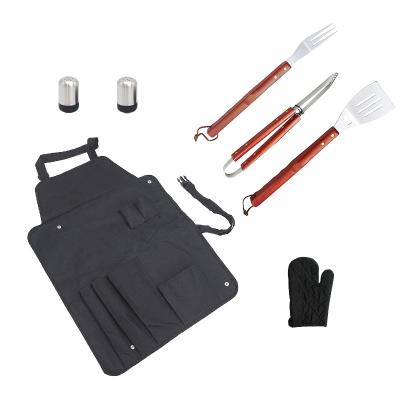 China Easily Cleaned Hot Sale Great Quality Grill Portable Easy to Clean Sturdy Stainless Steel Grill Tool Set for sale