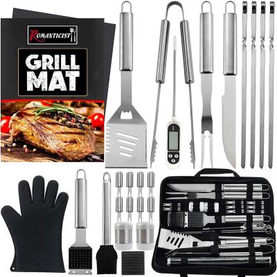 China Easily Cleaned Large Stock Excellent Performance Grill Portable Sturdy Stainless Steel Grill 16pcs Tool Set for sale