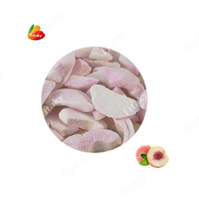 China OEM/ODM Food Grade Dry Healthy Natural Freeze Dried Peach Slice Freeze Dried White Peach for sale