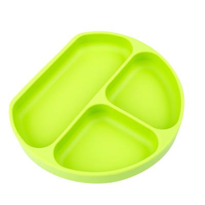 China Feeding for Baby Dishwasher Safe Silicone Grip Dish Silicone Suction Dish Divided Dish for sale