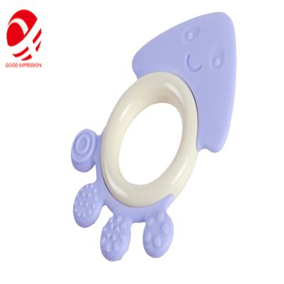 China Custom Animal Shaped Toy 2020 New Idea Soft Crab Silicone Baby Kids Free Samples Toys Teething Teether for sale