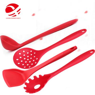 China LFGB Food Grade Kitchen Accessories Customized Silicone Spatula Kitchenware Sets for sale