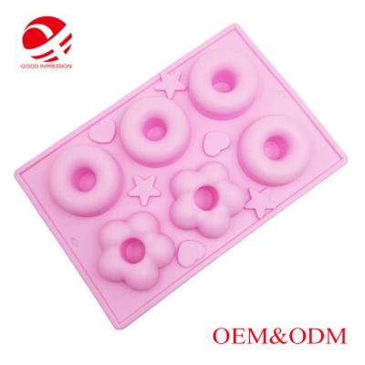 China New Design Silicone Alphabet Letter Viable Ice Cream Tray Cake Mold for sale