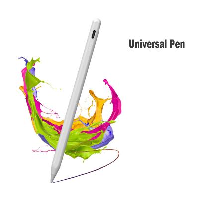 China Universal Compatibility High Precision 4 Led Indicator Light Metal Stylus Universal Capacitive Touch Pen Pencil For Smart Mobile Android Tablet Windows for sale