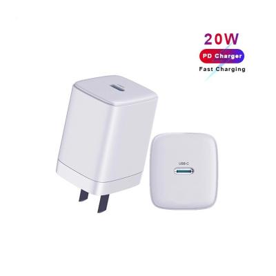 China High Speed ​​Foldable Smart Fast Charger PD 20W Mini Charger For iPhone 12/12 Mini/12 Charger Adapter Pro Max Fast Type C for sale