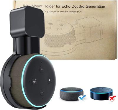 China Convenient Outlet Wall Mount Hanger Rack Holder Designed for 3rd Gen Echo Dot Speaker Fit Kitchen/Bathroom/Bedroom|Space Saving Solution for sale