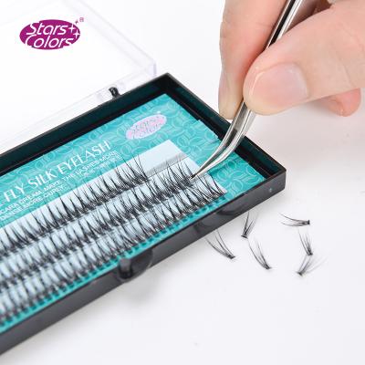 China XEC-011 10d Delicate Volume Faux Russian Mink Pre Made Fans Eyelash Extensions Private Label for sale