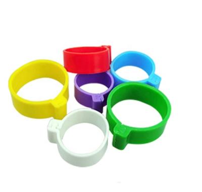 China Plastic Farms Poultry Bird Leg Bands Chicken Foot Ring Marking Tag Ring For Chick Pigeon for sale