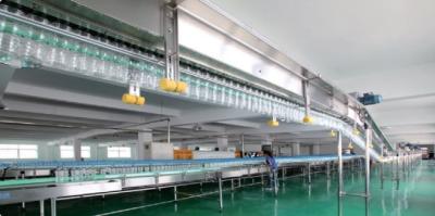 China Sanitary Accumulation Air Bottle Conveyor System Stainless Steel ANSI304 for sale